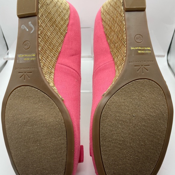 ISSAAC MIZRAHI pink wedge shoes 10w - Picture 16 of 16